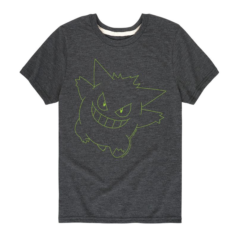 Boys' - Pokémon - Gengar Ghost Type Short Sleeve Graphic T-Shirt