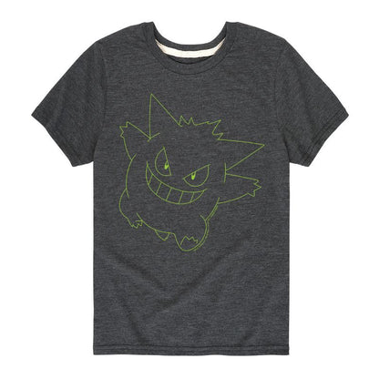Boys' - Pokémon - Gengar Ghost Type Short Sleeve Graphic T-Shirt