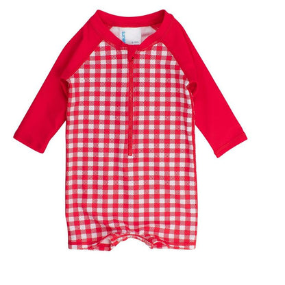 RuggedButts Baby/Toddler Boys UPF50+ Long Sleeve One Piece Rash Guard
