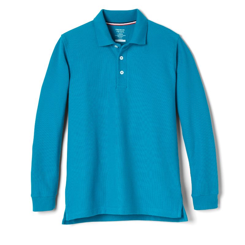 French Toast School Uniform Co-Ed Long Sleeve Pique Polo (Part 2)