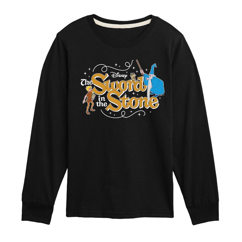 Boys' - Disney - Sword In The Stone Character Group Long Sleeve Graphic T-Shirt