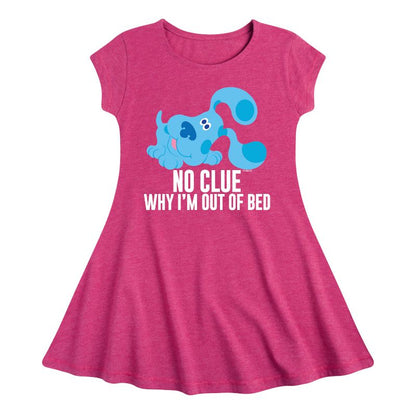 Girls' - Blue's Clues & You! - No Clue Why I'm Out Of Bed Fit & Flair Cap Sleeve Dress