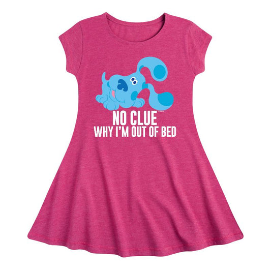 Girls' - Blue's Clues & You! - No Clue Why I'm Out Of Bed Fit & Flair Cap Sleeve Dress