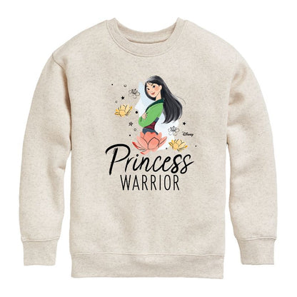 Boys' - Disney - Mulan Princess Warrior Graphic Long Sleeve Fleece Sweatshirt