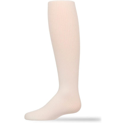 Memoi Girls' Opaque Fine Ribbed Nylon Tights