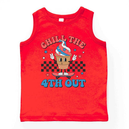 قميص بدون أكمام للشباب من Juniper Shop Chill The 4th Out