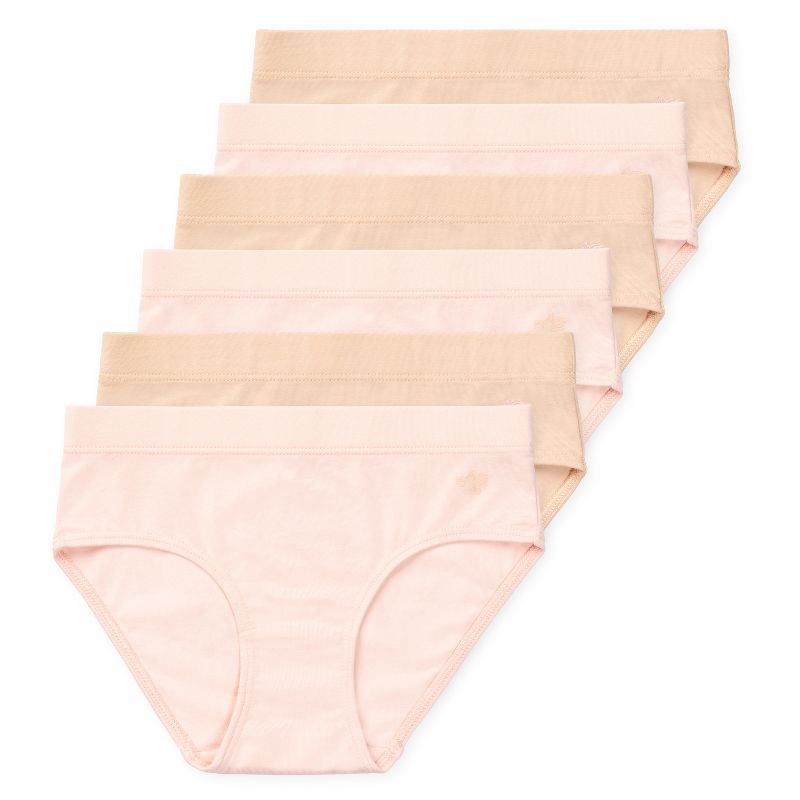 Lucky & Me Sophie Girls Brief Underwear Multiple Colors and Sizes (6-Pack)
