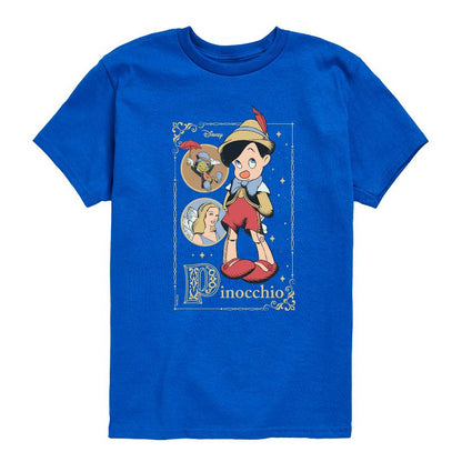 Boys' - Disney - Pinocchio Short Sleeve Graphic T-Shirt