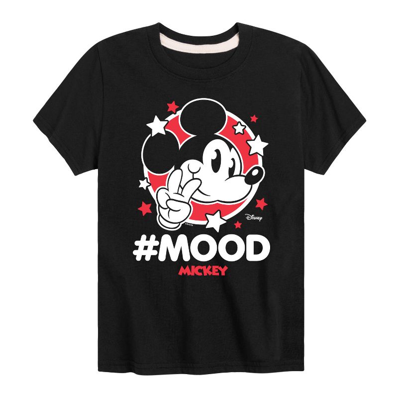 Boys' - Disney - Mickey Mouse Hashtag Mood Short Sleeve Graphic T-Shirt
