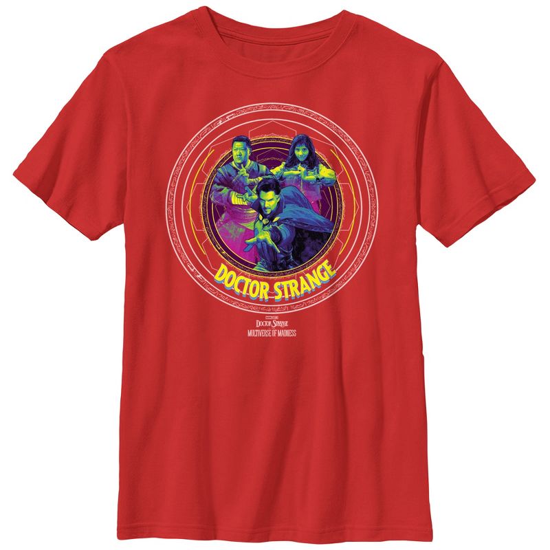 Boy's Marvel Doctor Strange in the Multiverse of Madness Character Logo T-Shirt