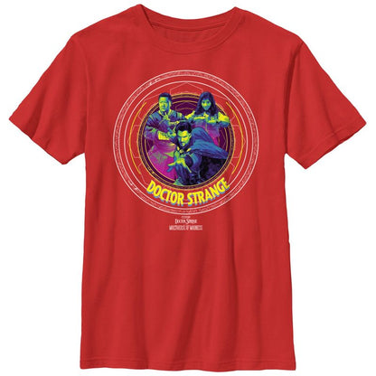 Boy's Marvel Doctor Strange in the Multiverse of Madness Character Logo T-Shirt