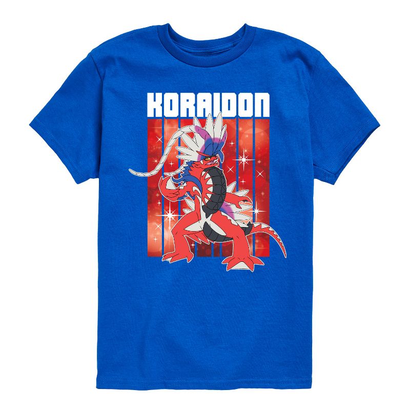 تي شيرت جرافيكي بأكمام قصيرة من بوكيمون - أسطورة كورايدون للأولاد