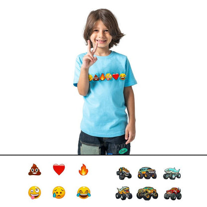 Rabble Gender Neutral Kids' Tshirt with Emojis Expressway Dabblz Bundle