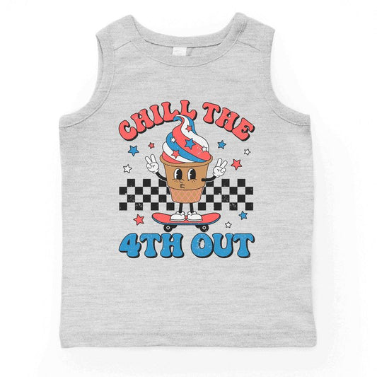 قميص بدون أكمام للشباب من Juniper Shop Chill The 4th Out