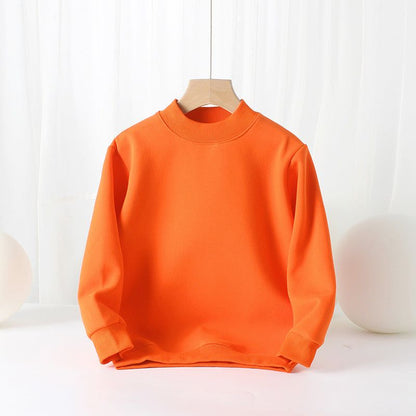 MyKids-USA Baby Solid Color Thickened Autumn Basic Hoodies
