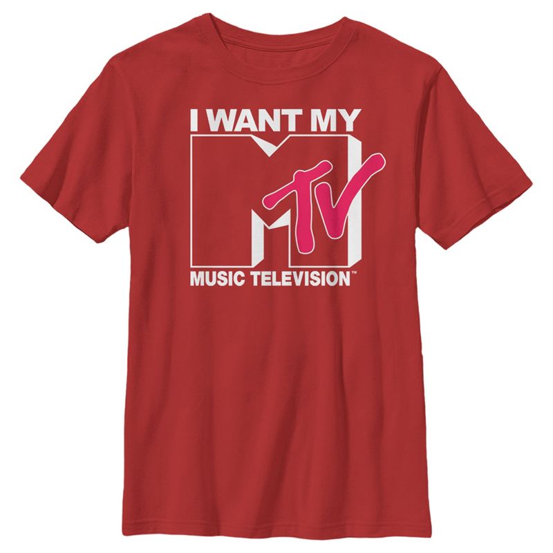 Boy's MTV I Want My Music Television T-Shirt