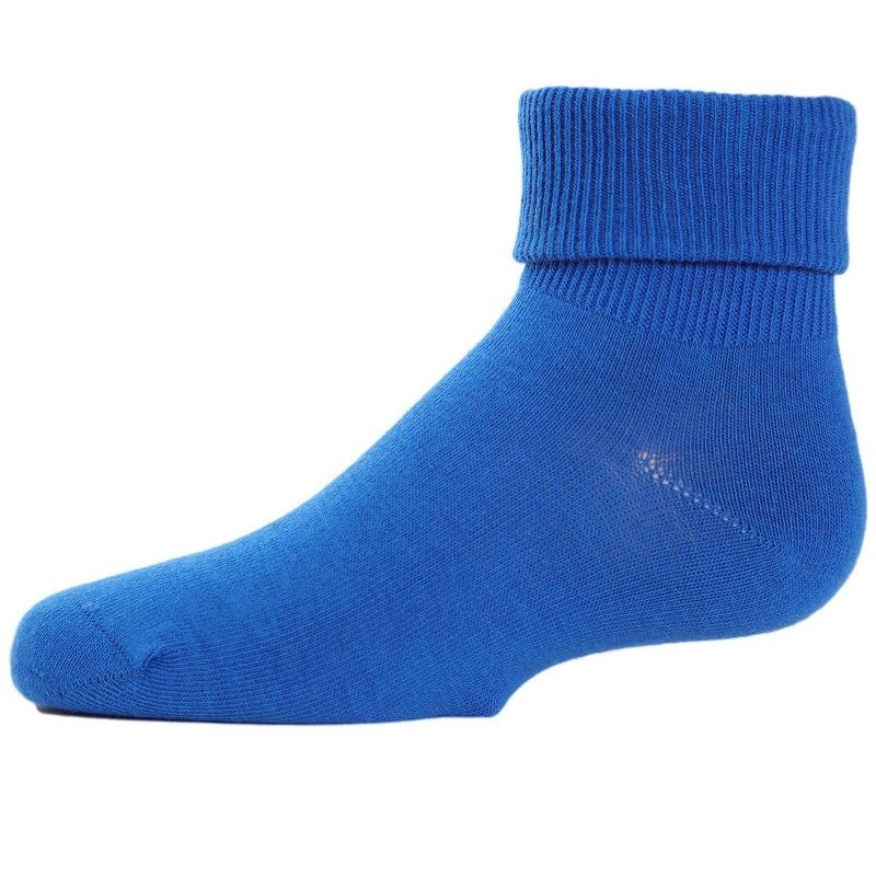 Memoi Kids' Triple Roll Cotton Blend Ankle Socks