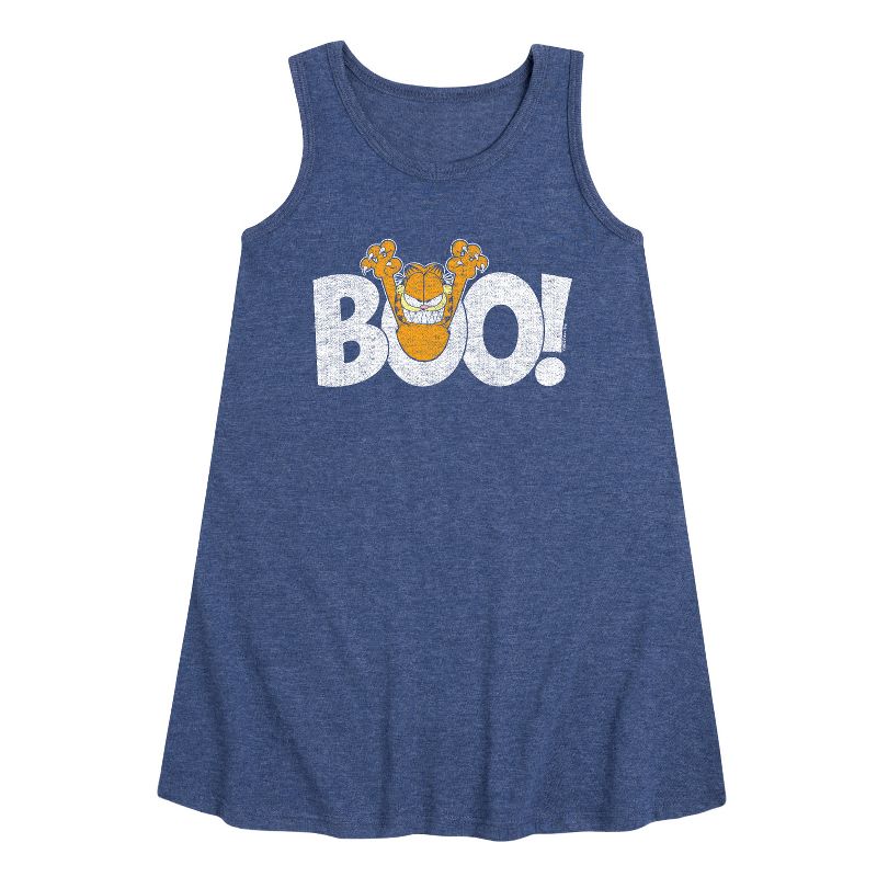 Girls' - Garfield - Garfield Boo Graphic Sleeveless Aline Dress