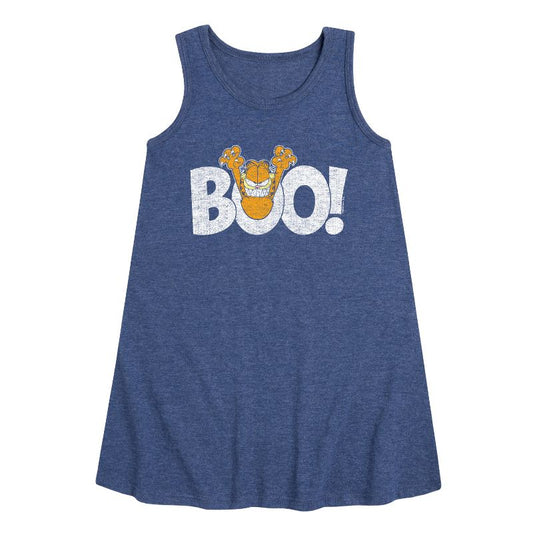 Girls' - Garfield - Garfield Boo Graphic Sleeveless Aline Dress