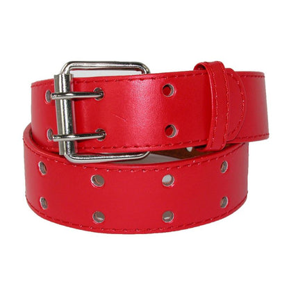 CTM Kids' 1 Inch Wide Leather Two Hole Jean Belt