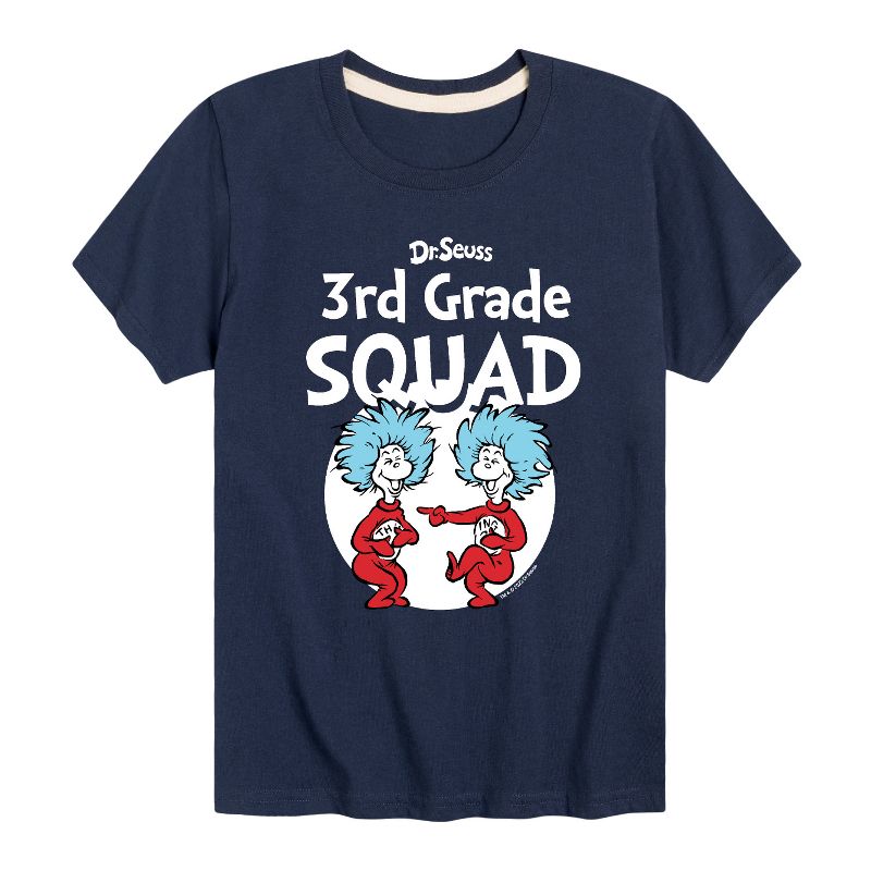 تي شيرت جرافيكي بأكمام قصيرة للأولاد من دكتور سوس - الصف الثالث - المجموعة الأولى والثانية