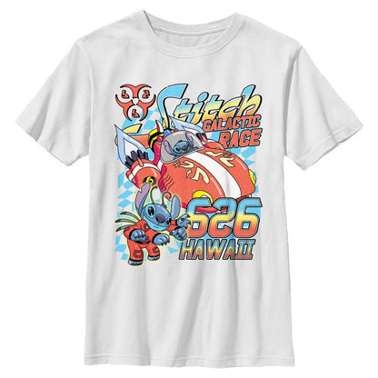 Boys Lilo & Stitch Hawaiian Galactic Race T Shirt