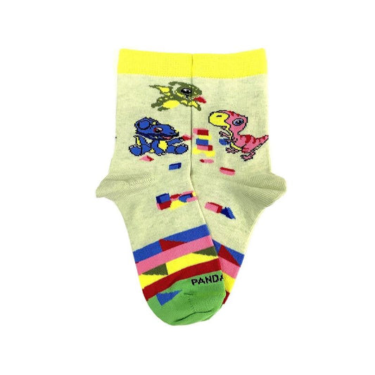 Trio Playful Baby Dinosaurs Socks) from the Sock Panda (Ages 3-7)