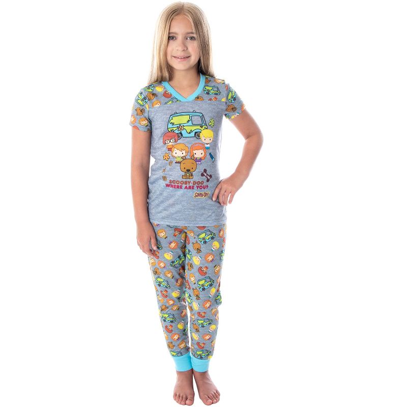 Scooby Doo Girls Pajamas Where Are You? Chibi Figures PJs