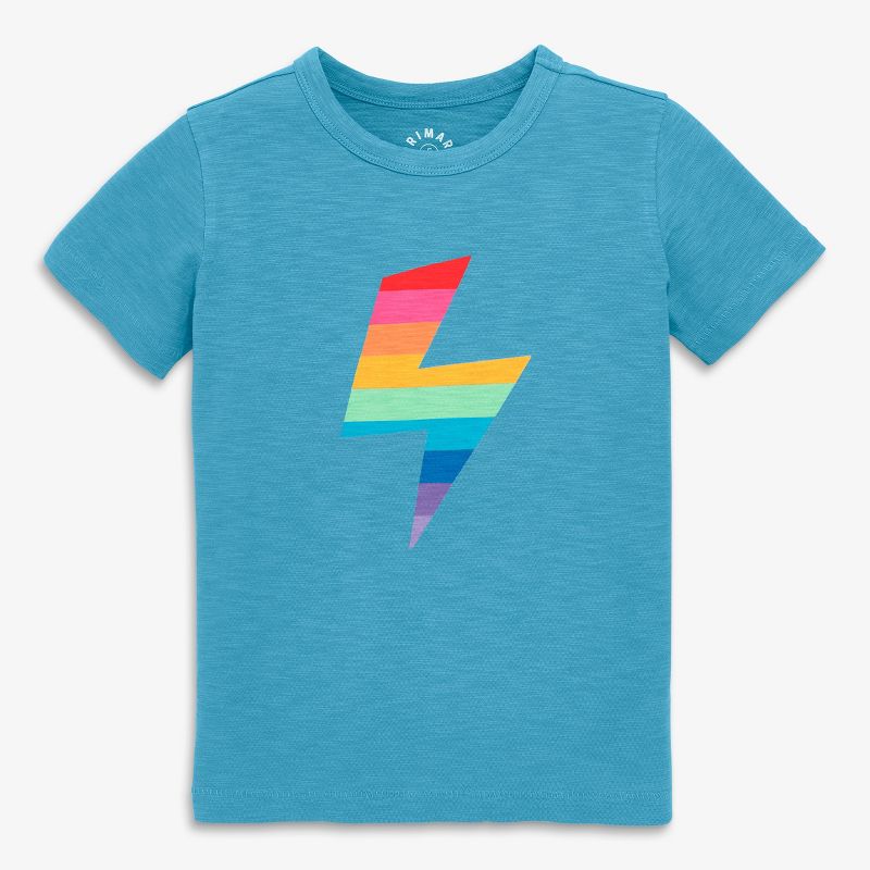 Primary Kids Rainbow Bolt Tee
