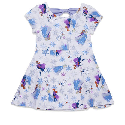فستان تزلج للفتيات الصغيرات من ديزني فروزن إلسا الأميرة آنا أولاف كريسماس
