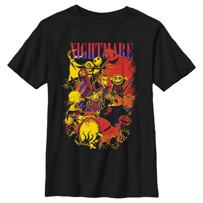تي شيرت للأولاد بملصقات ومجموعات شخصيات فيلم "كابوس قبل عيد الميلاد"