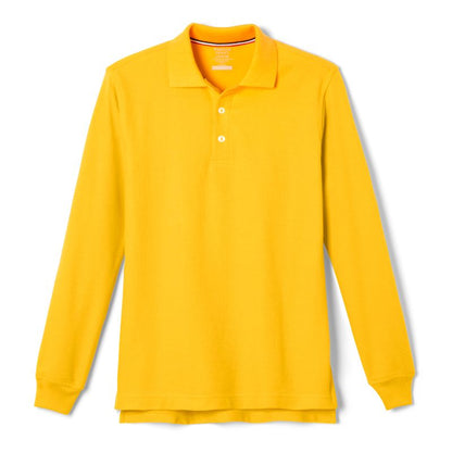 French Toast School Uniform Co-Ed Long Sleeve Pique Polo