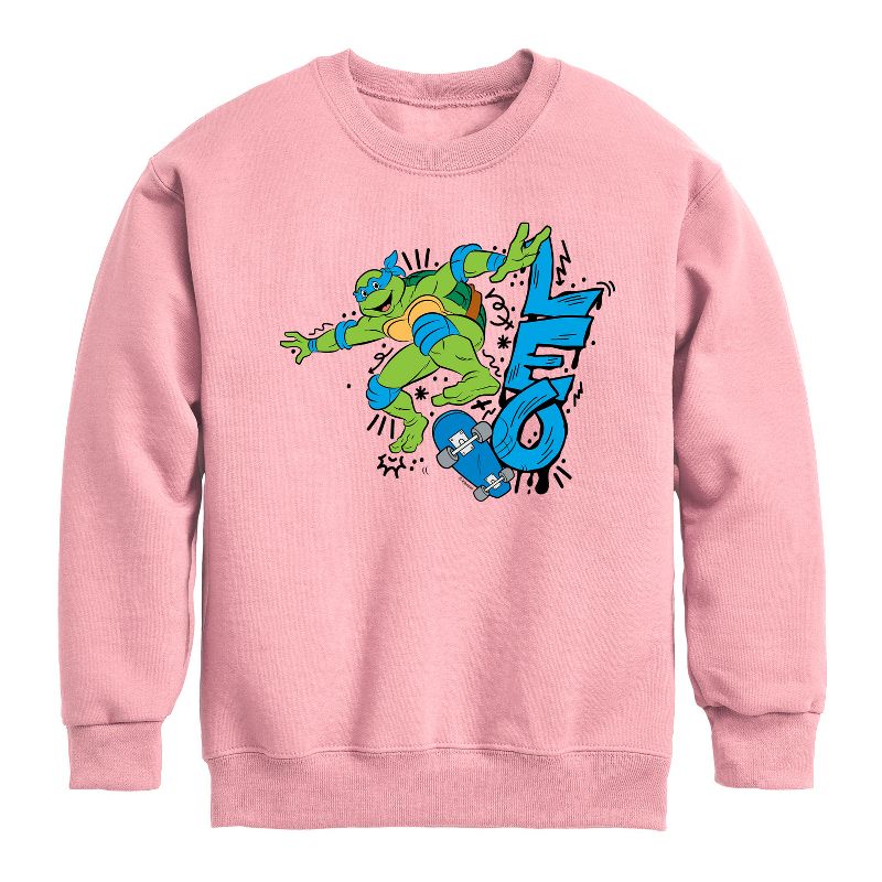 Boys' - Teenage Mutant Ninja Turtles - Leo Graphic Long Sleeve Fleece Sweatshirt