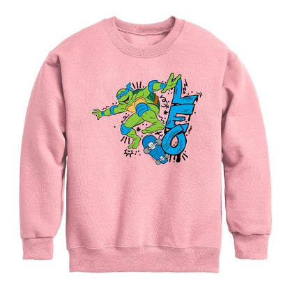 Boys' - Teenage Mutant Ninja Turtles - Leo Graphic Long Sleeve Fleece Sweatshirt