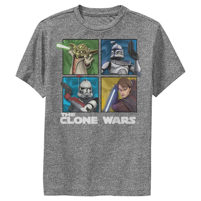 تي شيرت أداء جماعي من Star Wars: The Clone Wars للأولاد