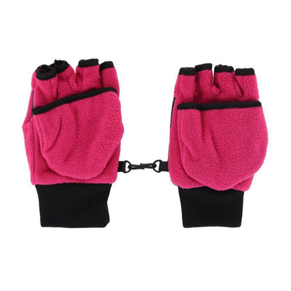 قفاز Iceberg Polar Wear للفتيات من الصوف الشتوي القابل للتحويل بدون أصابع إلى قفاز