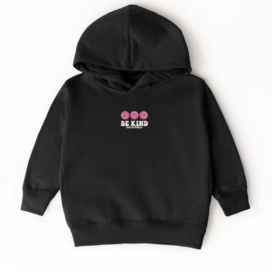 The Juniper Shop SmileyWorld Embroidered Be Kind Turning Smiles Toddler Hoodie