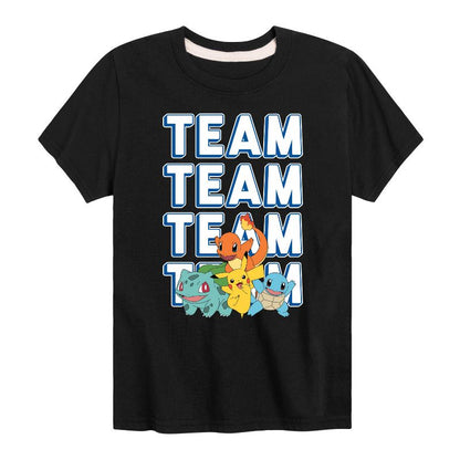 Boys' - Pokémon - Team Player Short Sleeve Graphic T-Shirt