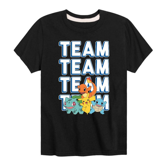 Boys' - Pokémon - Team Player Short Sleeve Graphic T-Shirt