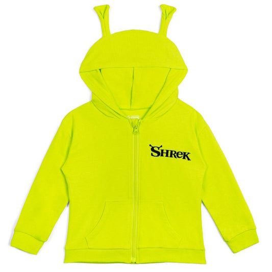 DreamWorks Shrek Girls French Terry Zip Up Cosplay Hoodie Toddler