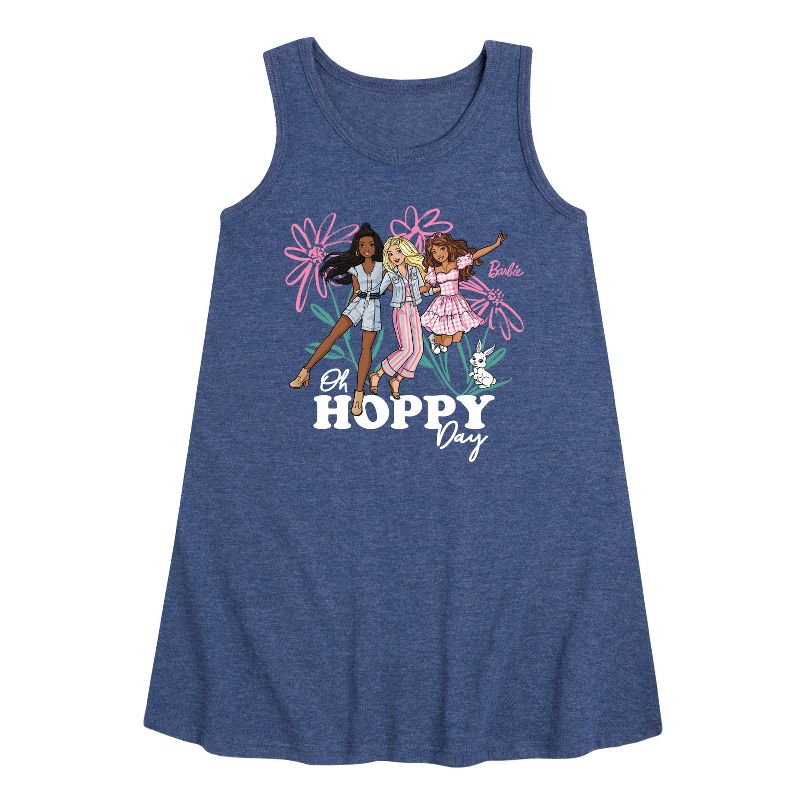 Girls' - Barbie - Easter Graphic Sleeveless Aline Dress
