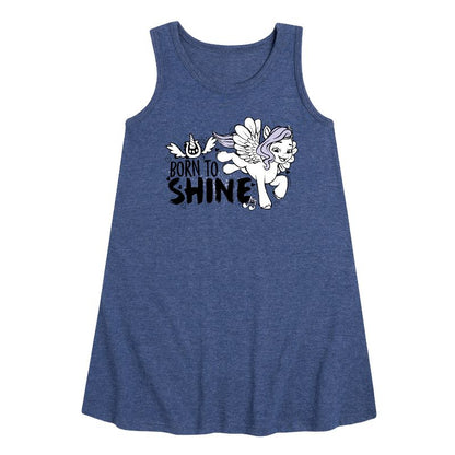 فستان بناتي من ماي ليتل بوني - بورن تو شاين - بدون أكمام بتصميم جرافيكي