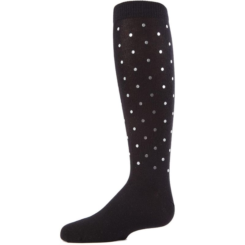Memoi Girls' A Speck of Spots Polka Dot Knee High Socks
