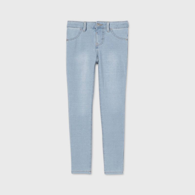 Girls' Mid-Rise Soft Knit Jeggings - Cat & Jack™