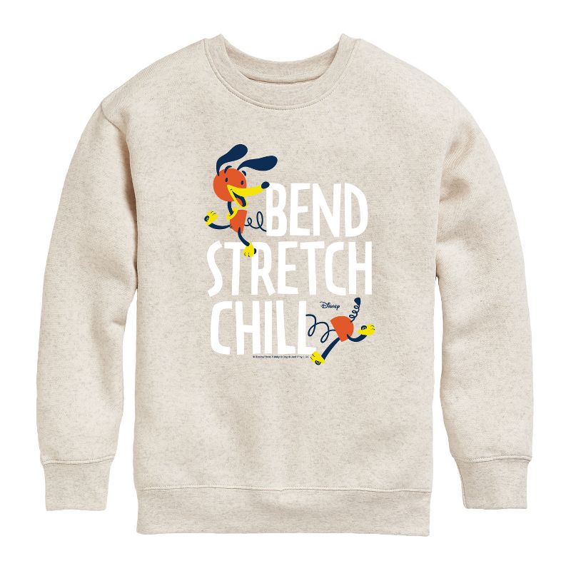 Boys' - Disney - Slinky Dog Bend Stretch Chill Graphic Long Sleeve Fleece Sweatshirt