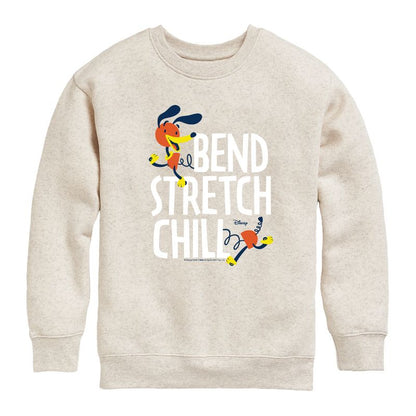 Boys' - Disney - Slinky Dog Bend Stretch Chill Graphic Long Sleeve Fleece Sweatshirt