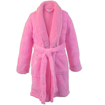 BC BARE COTTON Shawl Robe Microfiber Plush Fleece Bathrobe
