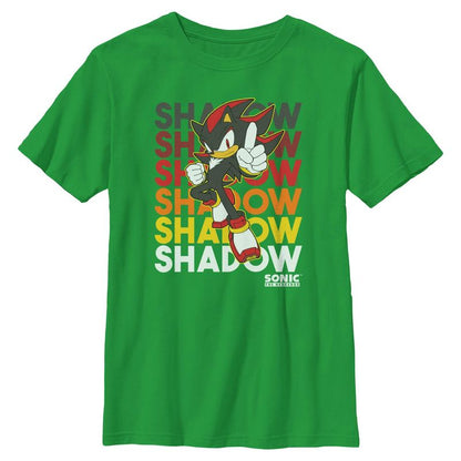 Boys Sonic the Hedgehog Shadow Stack T Shirt