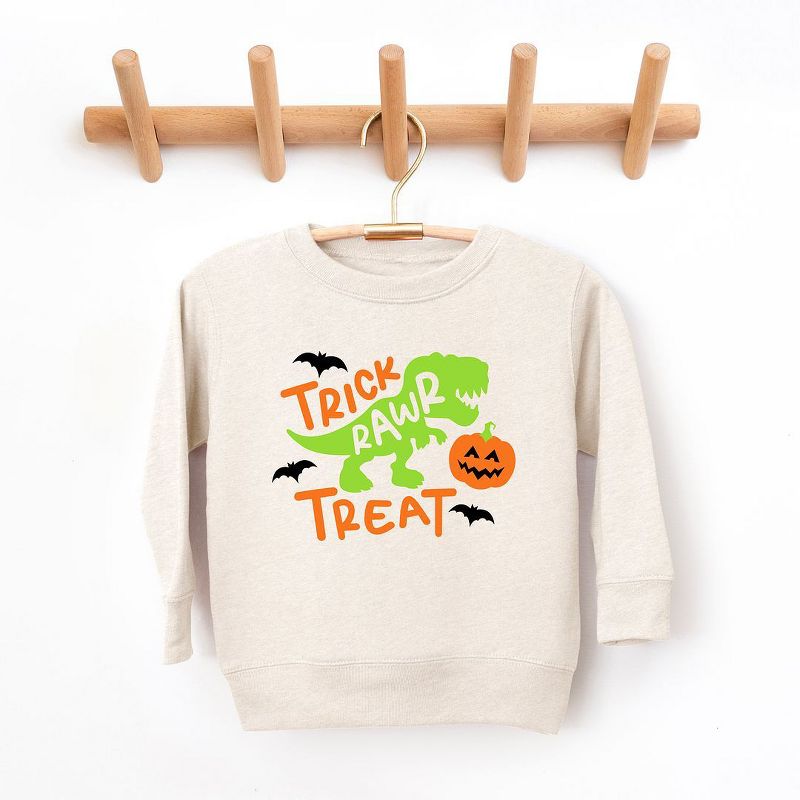 The Juniper Shop Trick Rawr Treat Toddler Graphic Sweatshirt