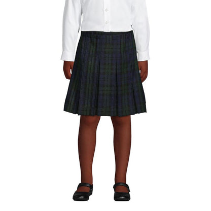 Lands' End School Uniform Kids Plaid Box Pleat Skirt Top of the Knee (Part 2)